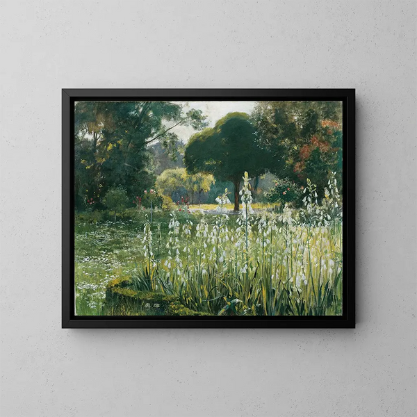 Hyacinthes d'été, glaïeuls galtoniens - Hugo Charlemont — oprawiony obraz na ścianie
