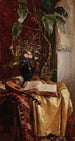 Martwa natura z lutnią - Hugo Charlemont — widok dzieła