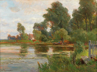 Nad brzegiem stawu - Hugo Darnaut — widok dzieła