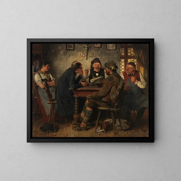 Le Liseur - Hugo Kauffmann — oprawiony obraz na ścianie