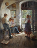Przygotowanie lekcji - Hugo Löffler — widok dzieła