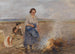 Zbiór ziemniaków - Hugo Mühlig — widok dzieła