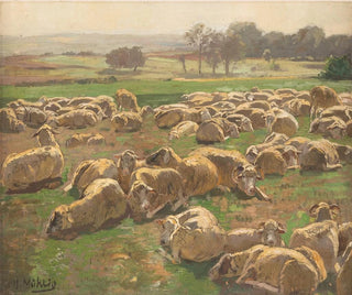 Moutons - Hugo Mühlig — widok dzieła