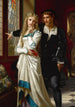 Hamlet i Ofelia - Hugues Merle — widok dzieła