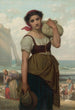 Laveuse à Étretat - Hugues Merle — widok dzieła