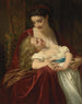 Uczucie macierzyńskie - Hugues Merle — widok dzieła