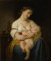 Matka i dziecko - Hugues Merle — widok dzieła
