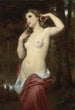 La baigneuse - Hugues Merle — widok dzieła