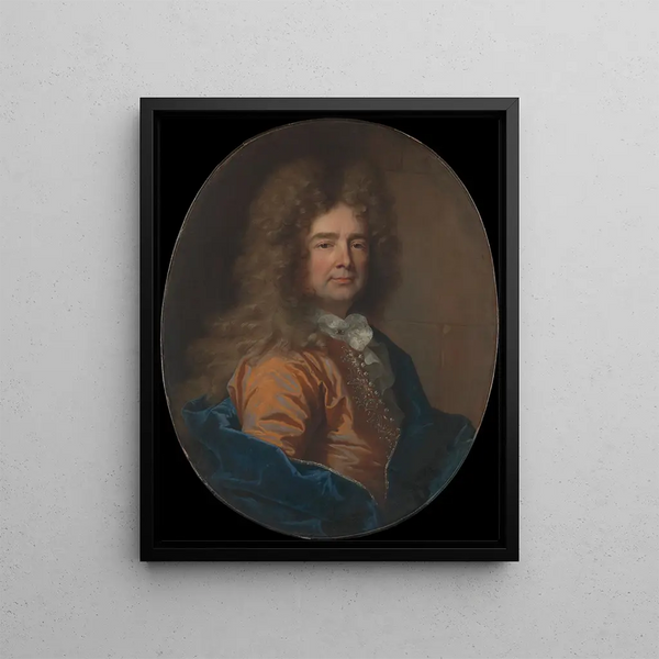 Portret mężczyzny - Hyacinthe Rigaud — oprawiony obraz na ścianie