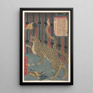 Ichirysai Yoshitoyo - Tiger in a Cage.webp