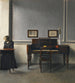 Ida w wnętrzu z pianinem - Vilhelm Hammershøi — widok dzieła