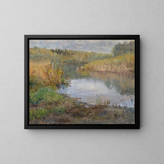 Ida von Schulzenheim - A River in France Study.webp