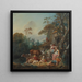Idylle rurale - François Boucher — oprawiony obraz na ścianie