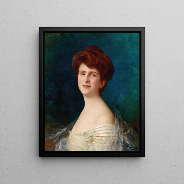 Ignace Spiridon - Portrt einer rothaarigen Dame.webp