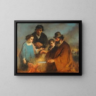 Le barbecue - Ignacio Manzoni — oprawiony obraz na ścianie