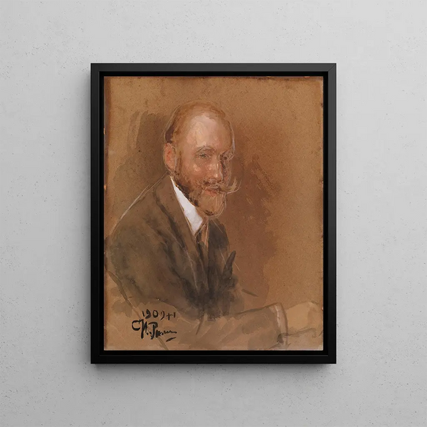 Portret księcia Władimira Baryatinskiego - Ilya Efimovich Repin — oprawiony obraz na ścianie