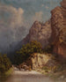 Charrette tirée par des bœufs dans les montagnes - Ilya Nikolaevich Zankovsky — widok dzieła