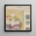 wnętrza z zegarem - Paul Klee — oprawiony obraz na ścianie