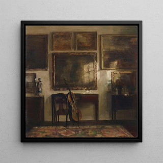 Intérieur avec un violoncelle - Carl Holse