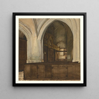 Intérieur de l'abbaye d'Aramont - François Bonvin