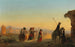 Rzym, Via Appia o świcie - Ippolito Caffi — widok dzieła