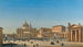 La Bénédiction de Pie IX sur la place Saint-Pierre à Rome - Ippolito Caffi — widok dzieła