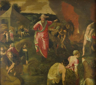 Parabola dobrego ziarna i chwastu - Isaac Claesz van Swanenburg — widok dzieła