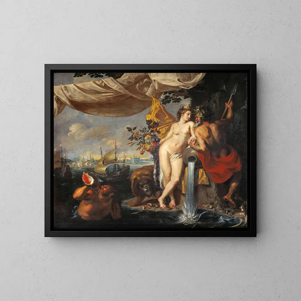 Alegoria dźwięku - Isaac Isaacsz — oprawiony obraz na ścianie