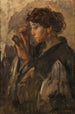 Dama z lustrem ręcznym - Isaac Israëls — widok dzieła