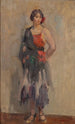 Młoda dziewczyna stojąca - Isaac Israëls — widok dzieła