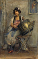 Kobieta bijąca młotkiem - Isaac Israëls — widok dzieła