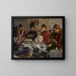 L'atelier des modistes - Isaac Israëls — oprawiony obraz na ścianie