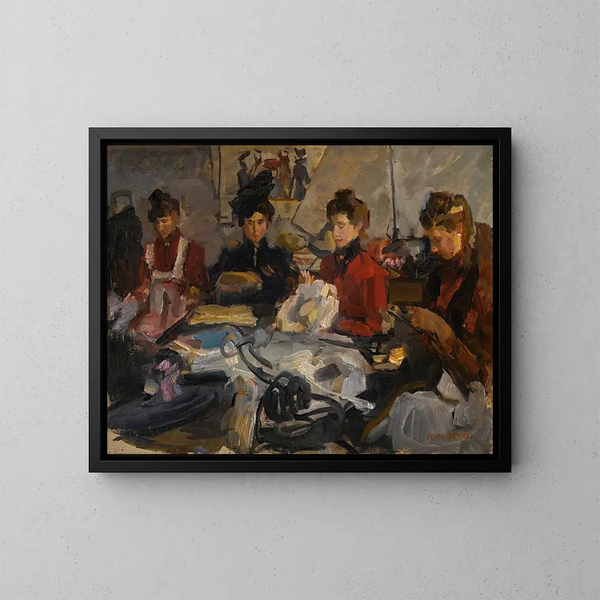 L'atelier des modistes - Isaac Israëls — oprawiony obraz na ścianie