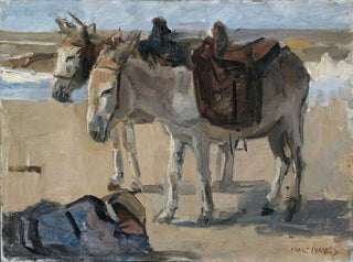 dwóch osłów - Isaac Israëls — widok dzieła
