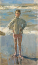 Młody chłopak na plaży - Isaac Israëls — widok dzieła