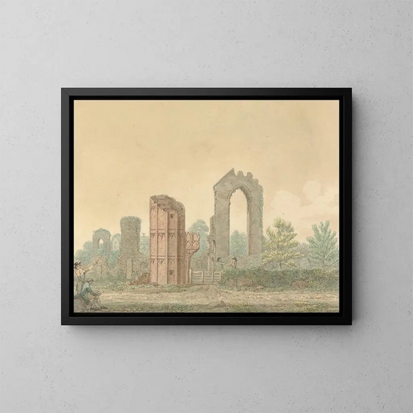 Abbaye de Leiston, Suffolk - Isaac Johnson — oprawiony obraz na ścianie