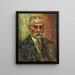 portret mężczyzny - Isaac Ryback — oprawiony obraz na ścianie