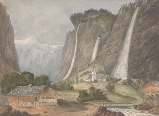Kaskady Staubbach, Lauterbrunnen, Szwajcaria - Isaac Weld — widok dzieła