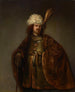Mężczyzna w trzech czwartych w orientalnej szacie - Isaac de Jouderville — widok dzieła