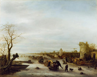 Scena zimowa - Isaac van Ostade — widok dzieła
