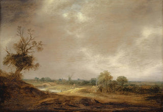 Isaac van Ostade - Landscape with Water Course and Farm.webp