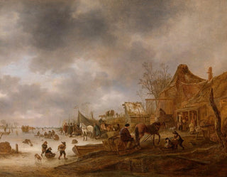 pejzaż zimowy - Isaac van Ostade — widok dzieła