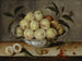 Martwa natura z brzoskwiniami w chińskim porcelanowym naczyniu - Isaak Soreau — widok dzieła