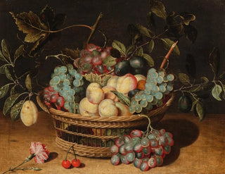 Martwa natura z winogronami - Isaak Soreau — widok dzieła
