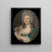 portretu przypuszczalnej Rosalie Dugazon 1755-1821 śpiewaczki - Isabelle Pinson — oprawiony obraz na ścianie