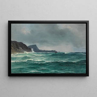 Isak Elias Refsnaes - Nordische Kste mit Segelboot.webp