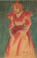 Chanteuse de cabaret - Isidre Nonell — widok dzieła