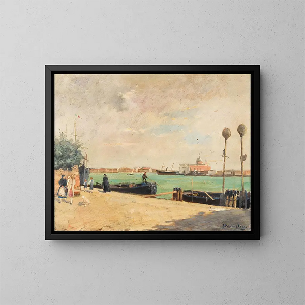Les Zattere à Venise - Italico Brass — oprawiony obraz na ścianie