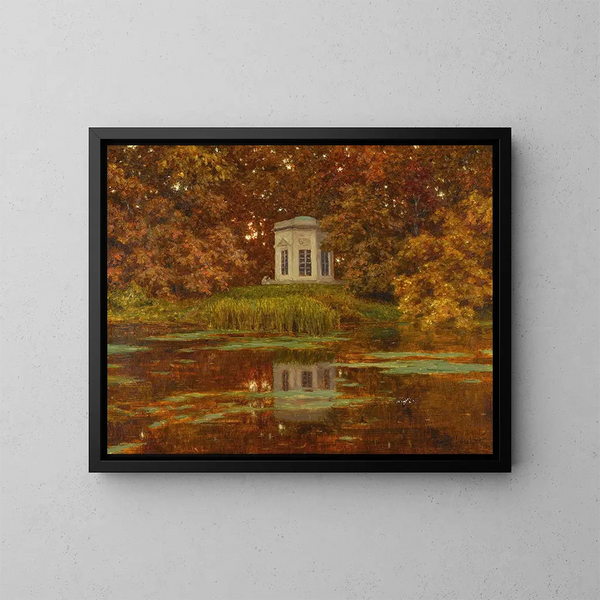 Staw w parku Wersalu - Ivan Fedorovich Choultse — oprawiony obraz na ścianie