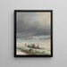 Wypuszczenie konia i wozu z lodu - Ivan Konstantinovich Aivazovsky — oprawiony obraz na ścianie